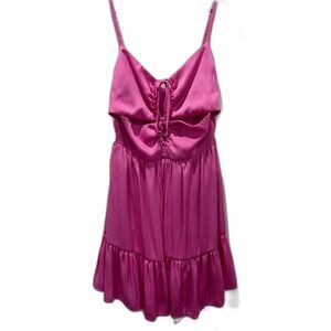 Pink Allison & Kelly Summer Spaghetti Strap Cut out Contemporary Beach NWT Sz M